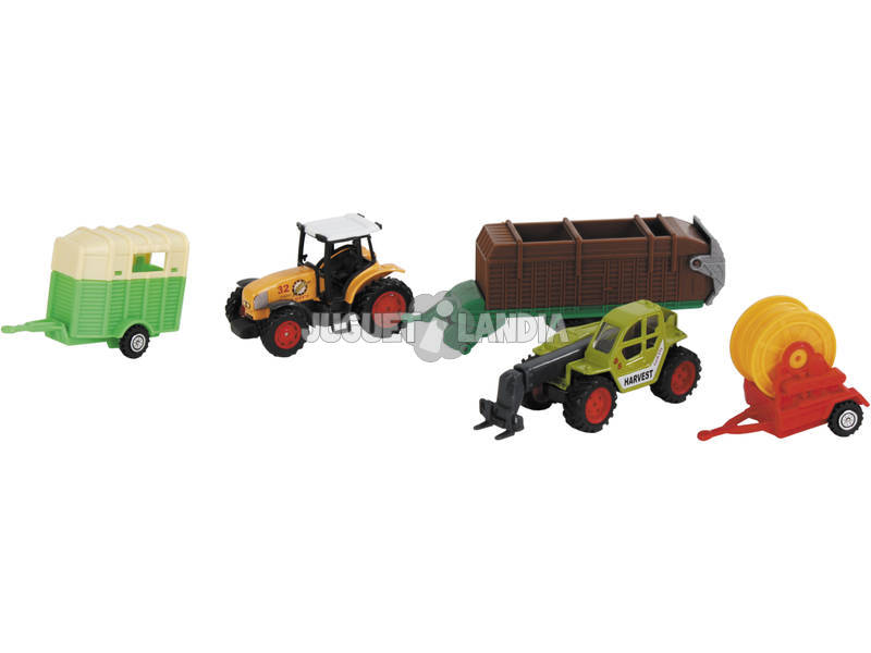 Set Tractores Granja 5 piezas