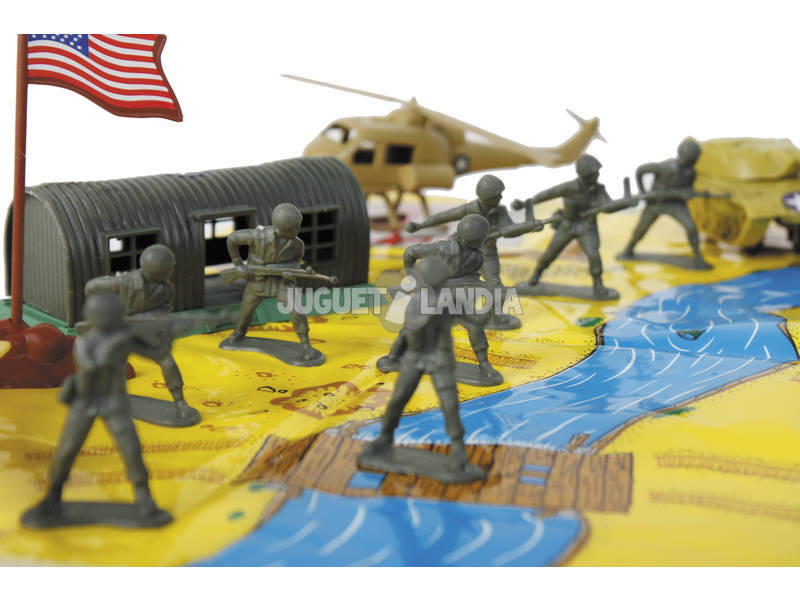 Set Figurines Militaires avec Accessoires 34 Pièces