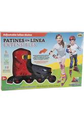 Pattini a 4 Ruote in Linea Estensibile T30-35