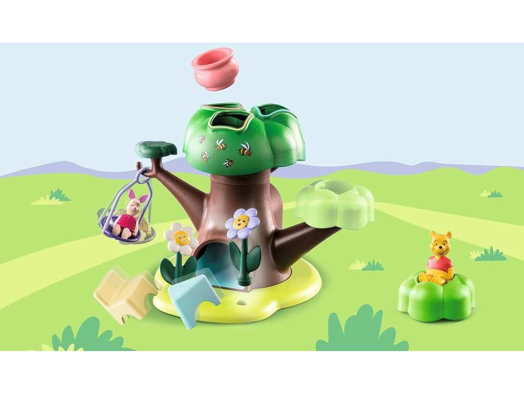 Playmobil 1,2,3 Disney Winnie The Pooh e Piglet Casa da Árvore de Playmobil 71316