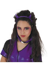 Diadema de Diaba Glitter P�rpura Rubies S4356