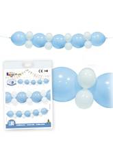 Ghirlanda con Palloncini Azzurri e Bianchi Globolandia 5659