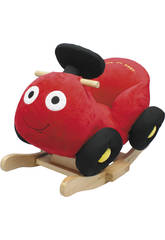 Une voiture balancier rouge musical