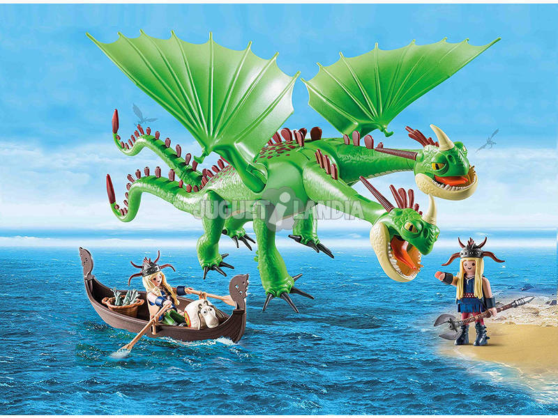 Playmobil Dragons Testabruta e Testaditufo con Vomito e Rutto 9458