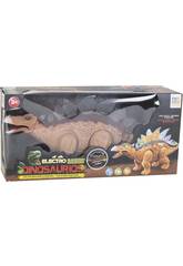 Dinosauro Stegosauro che cammina con luce e suono di 34 cm.