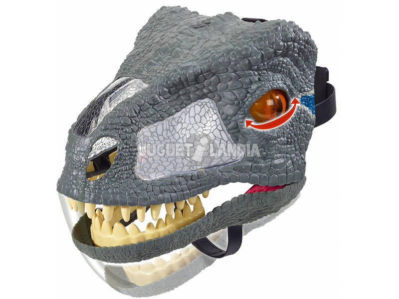 Jurassic World Dino Máscara de Velociraptor Blue Mattel FMB74