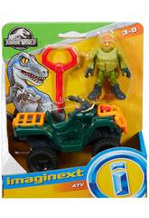 Jurassic Wordl Imaginext Figurine avec V�hicule Mattel FMX92
