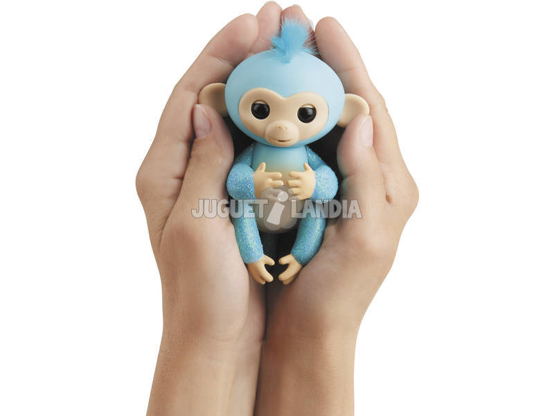 Fingerlings Bebé Scimmietta Glitter Celeste WowWee 3761