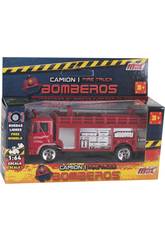 Camion di Pompieri in Metallo di 12 cm.