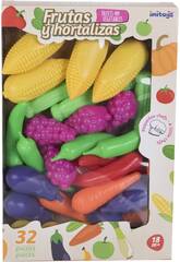 Station de Jeux Fruits et Légumes 32 pièces
