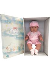 Poupée Lily 46 cm. Rose avec chapeau et chaussons JC Toys 18803