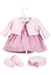 Robe Poup�e 43 cm. Rose Veste Maille Plumetis Asivil 3364290