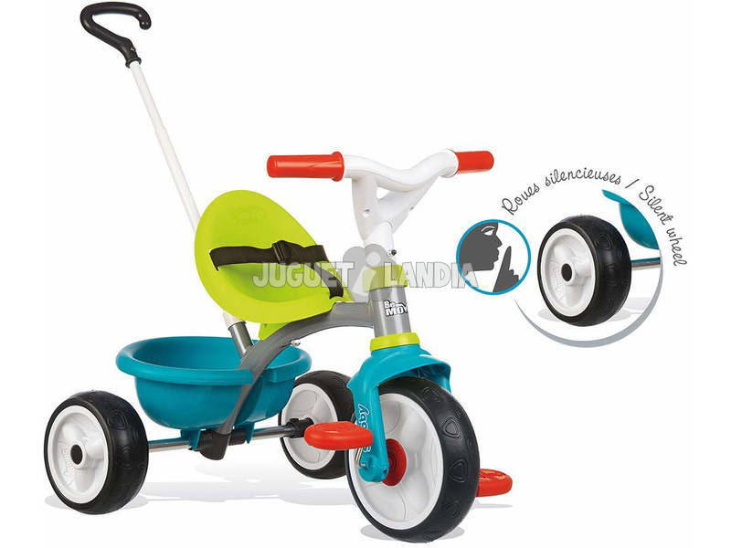 Triciclo Be Move Azul Roda Silenciosa Smoby 740326