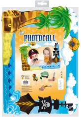 Cadre photocall pirates avec d'accessoires globolandia 5338