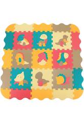 Manta Puzzle Eva 9 pe�as Dinossauros