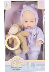 Poupée Bébé Pyjama 30 cm avec peluche