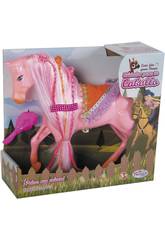 Cavalo 29 cm. Tran�as de cores e escova