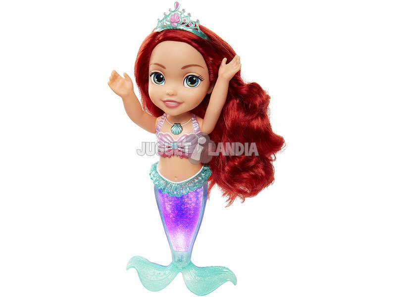 Bambola Ariel luci e glitter 35 cm. Glop Games 84872