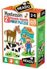 Montessori Touch 2 Piezas Puzzle Granja Fournier 1041742