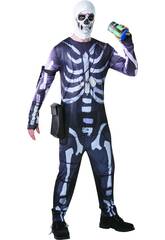 Kostüm für Erwachsene Skull Trooper Fortnite Größe M