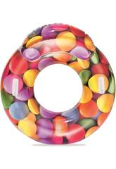 Flutuador Lounge Candy Delight 118x117 cm. Bestway 43186
