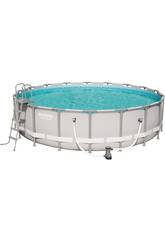 Piscina Desmont�vel 549X132 cm. Tubular Redonda Power Steel Bestway 56427