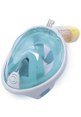 Maschera boccaglio di superficie visione panoramica Verde Snorkel S/M Kokido MS1013