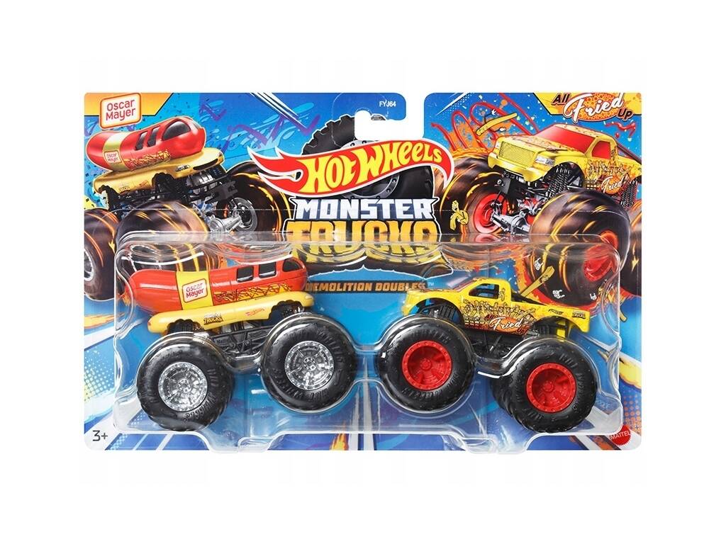 Hot Wheels Vehículos Monster Truck Duetos De Demolición Mattel FYJ64