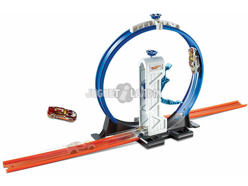 Hot Wheels Track Builder Looping Mit Werfer Mattel DMH51