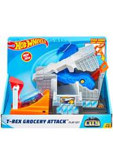Hot Wheels City T-Rex Ataque a la Ciudad Mattel GBF92