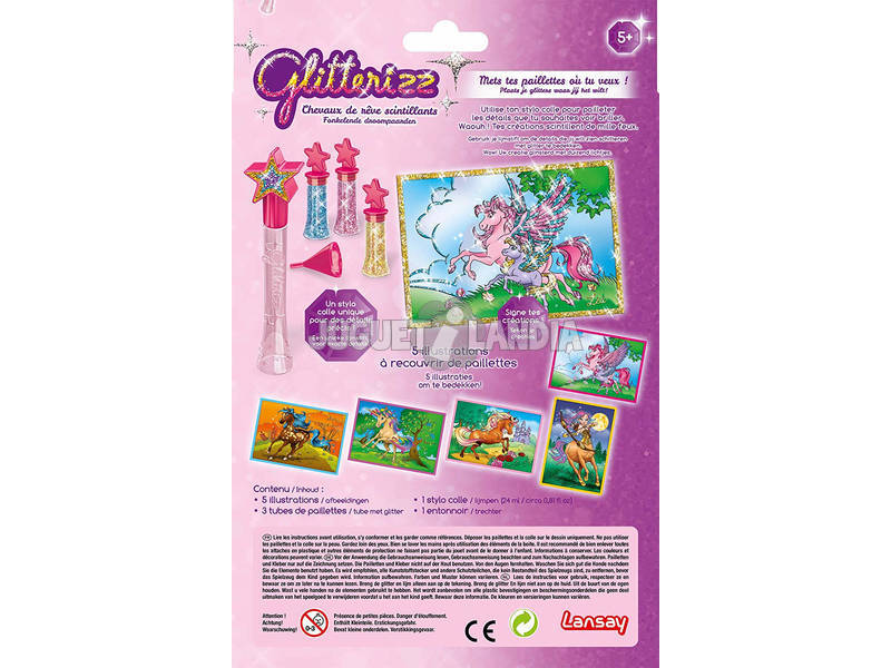 Glitterizz Set Cavalinhos Brilhantes Toy Parther 23002 