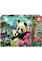 Puzzle 1.000 Pandabär Educa 17995