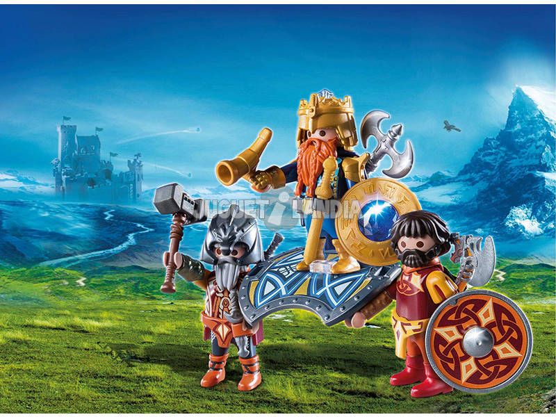 Playmobil Rei dos Anões com Guardas 9344