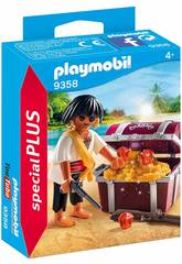 Playmobil Pirate avec Coffre au Trésor 9358