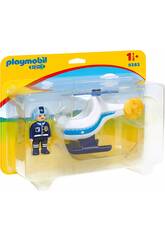 Playmobil 1.2.3 Helicóptero da Polícia 9383