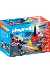Playmobil Bomberos con Bomba de Agua 9468