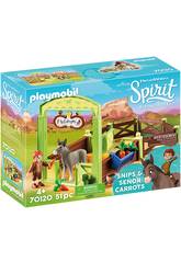 Playmobil Establo Trasqui y Se�or Zanahoria 70120