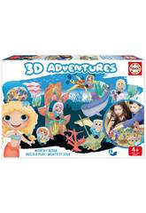 3D Aventures Sirenas Monta y Juega Educa 18230