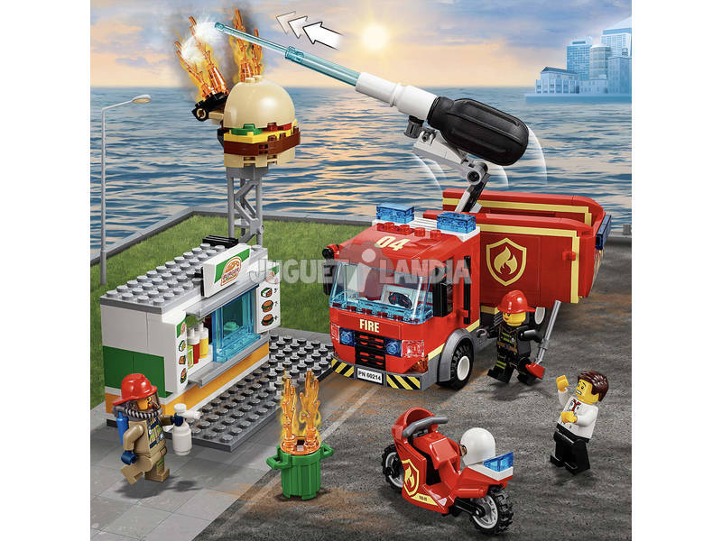 Lego City Fire Rettung vom Brand im Hamburger-Restaurant 60214