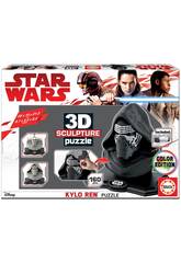 Puzzle Couleur 3D Sculpture Star Wars Kylo Ren Educa 17802