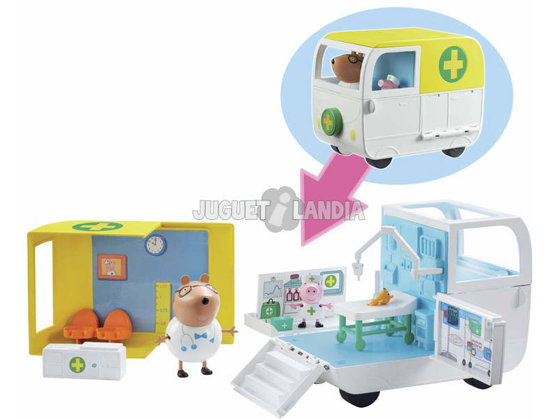 Peppa Pig Ambulancia y Centro Médico Bandai 6722