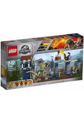 Lego Jurassic World Ataque do Dilofoaurio ao Posto de Vigilância 75931