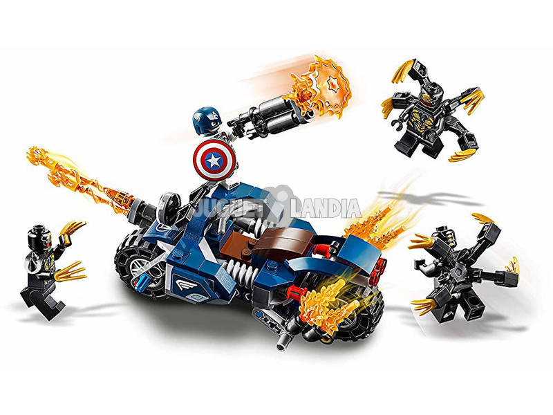 Lego Súper Héroes Avengers Capitán América Ataque de los Outriders 76123