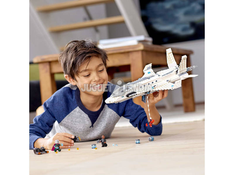 Lego Súper Héroes Spiderman Far From Home Jet Stark y el Ataque Dron 76130