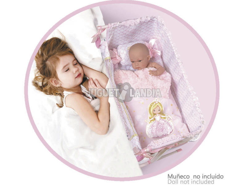 Regulierbare Wiege für Puppen Schlafe mit Mir Maria Decuevas 51228