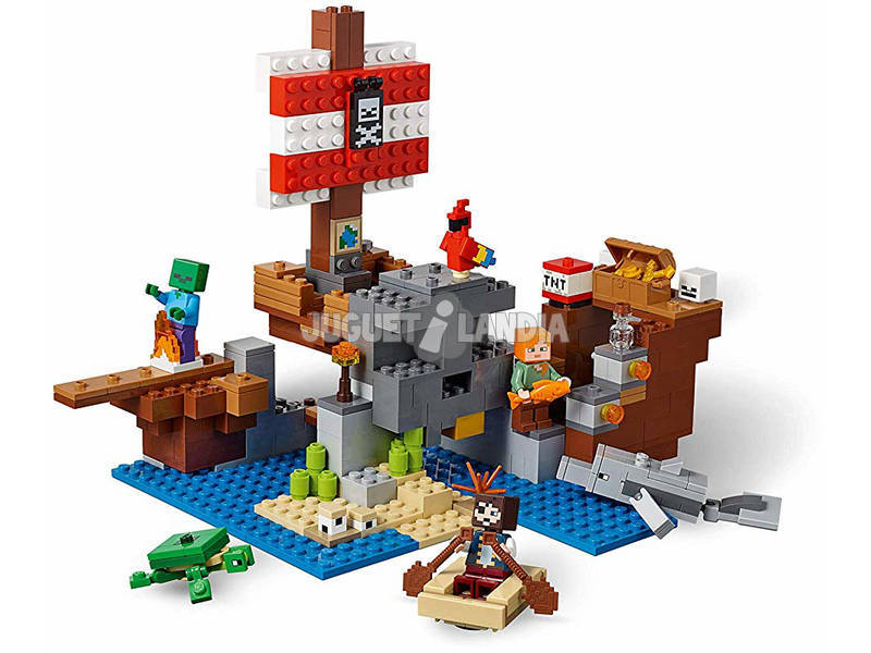 Lego Minecraft L'Aventure du Bateau Pirate 21152 