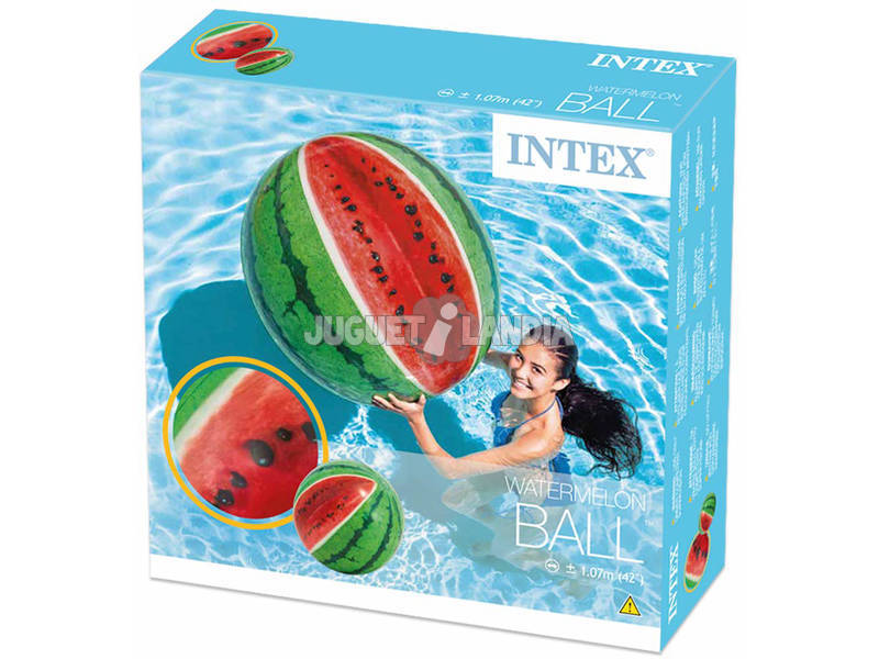 Ballon Gonflable Design Réaliste Pastèque 107 cm Intex 58075