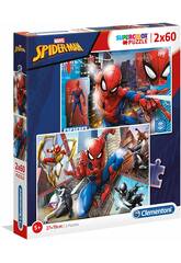 Puzzle 2x60 Spiderman Clementoni 21608