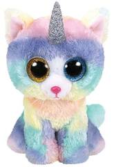 Chat licorne en peluche 15 cm. TY 36250TY