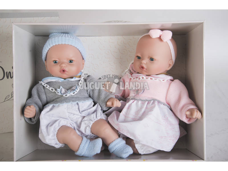 Zwillinge Puppen 40 cm. Etui Nines d'Onil